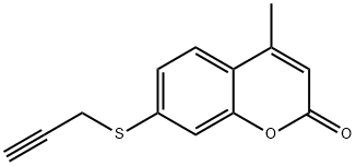 4-Methyl-7-(2-propyn-1-ylthio)-2H-1-benzopyran-2-one Struktur