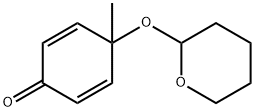 4-Methyl-4-[(tetrahydro-2H-pyran-2-yl)oxy]-2,5-cyclohexadien-1-one 结构式