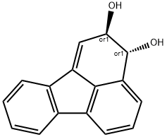 Fluoranthene trans-2,3-dihydrodiol Struktur