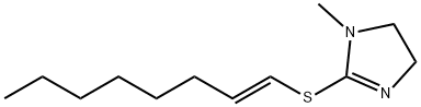 4,5-Dihydro-1-methyl-2-[(1E)-1-octen-1-ylthio]-1H-imidazole Struktur