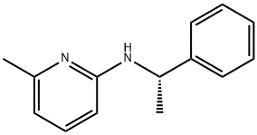 2-?Pyridinamine, 6-?methyl-?N-?[(1S)?-?1-?phenylethyl]?- Struktur