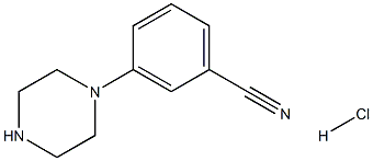 3-(piperazin-1-yl)benzonitrile hydrochloride Structure