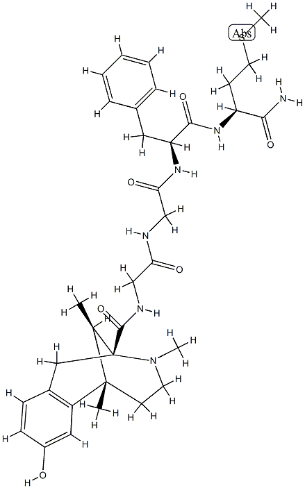 enkephalinamide, Met-metazocine- 结构式