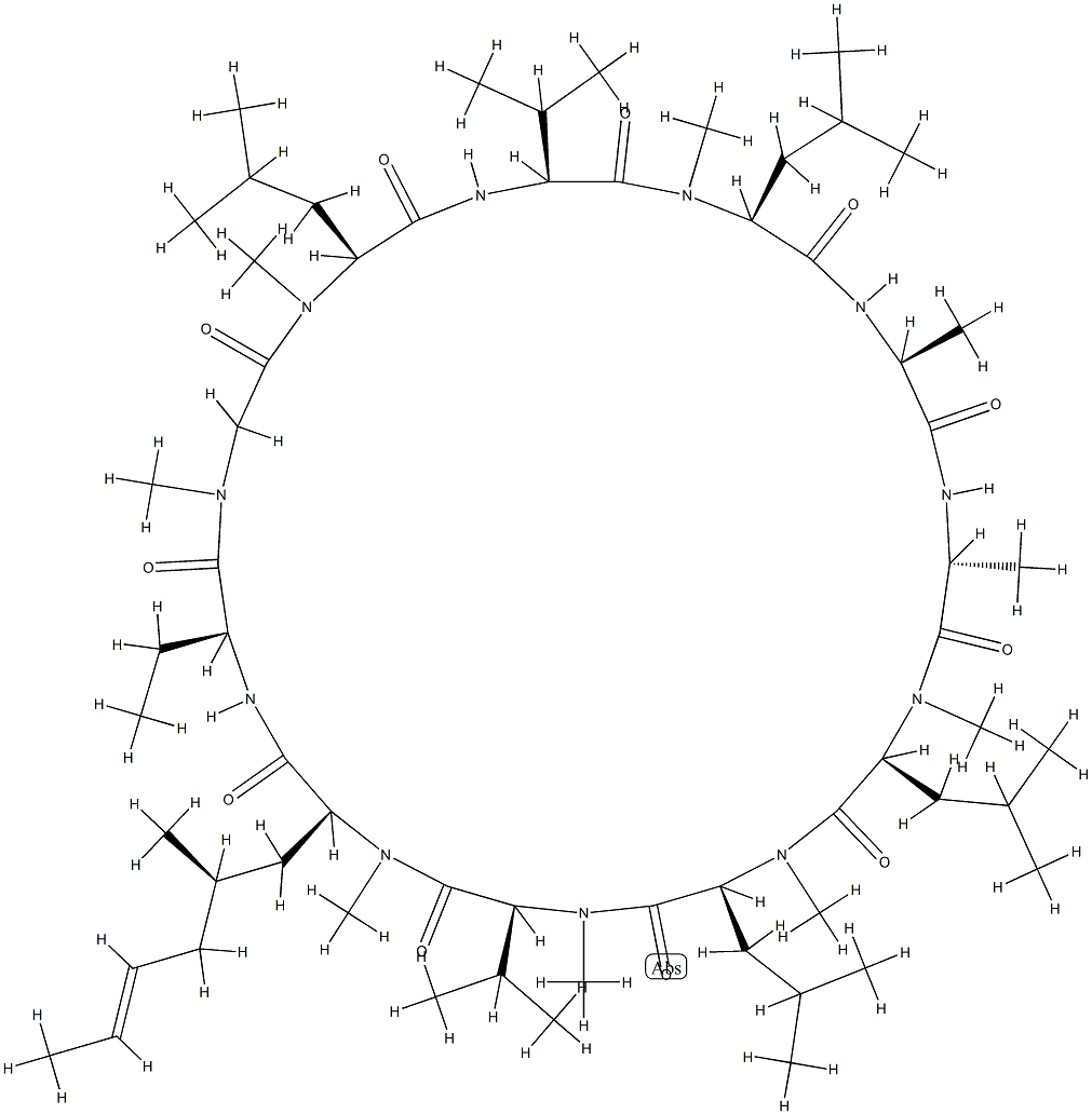环孢菌素F,83574-28-1,结构式