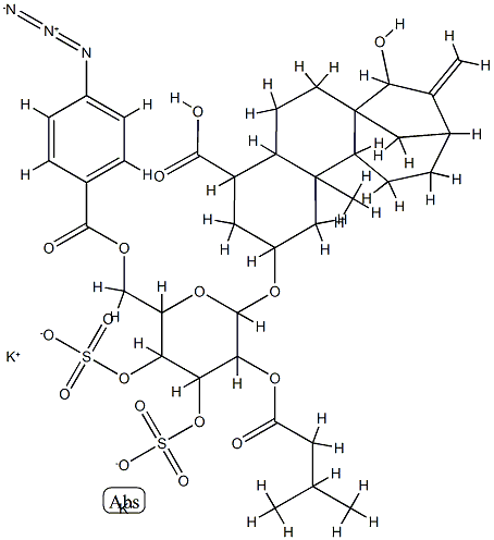 6'-O-4-azidobenzoylatractyloside,83579-68-4,结构式