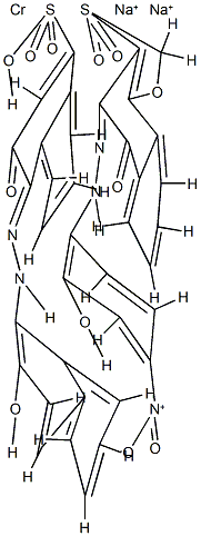 disodium [3-hydroxy-4-[(2-hydroxy-1-naphthyl)azo]naphthalene-1-sulphonato(3-)][4-[(2-hydroxy-4-nitrophenyl)azo]naphth[2,1-d]-1,3-oxathiol-5-ol 3,3-dioxidato(2-)]chromate(2-)