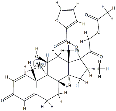 デキサメタゾンアセフラート 化学構造式