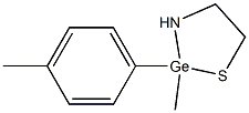 2-azanidylethanethiolate, methyl-(4-methylphenyl)germanium 结构式