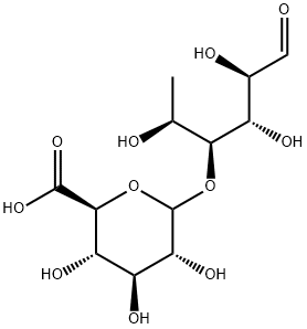 glucuronosyl(1-4)-rhamnose 结构式