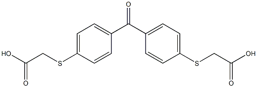 2,2'-[carbonylbis(4,1-phenylenethio)]bis(acetic) acid Structure