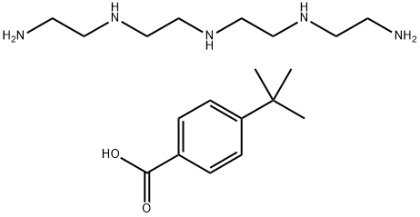 p-tert-butylbenzoic acid, compound with N-(2-aminoethyl)-N'-[2-[(2-aminoethyl)amino]ethyl]ethane-1,2-diamine Structure