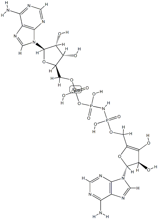 N-4-azido 2-nitrophenyl gamma-aminobutyryl-5-adenylyl imidodiphosphate Structure