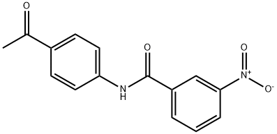 N-(4-acetylphenyl)-3-nitrobenzamide, 84833-23-8, 结构式