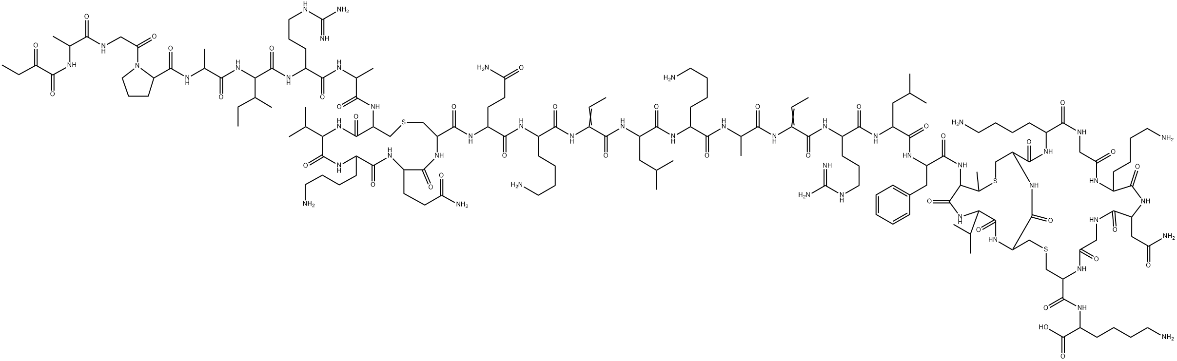 lantibiotic Pep5 Struktur