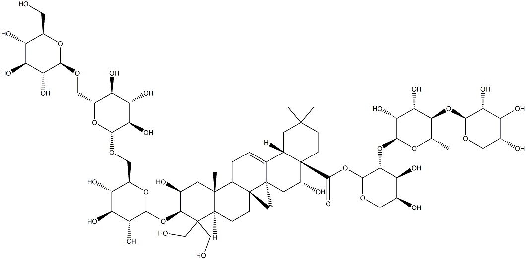 去芹糖桔梗皂苷E,849758-42-5,结构式