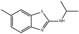 2-Benzothiazolamine,6-methyl-N-(1-methylethyl)-(9CI) Struktur