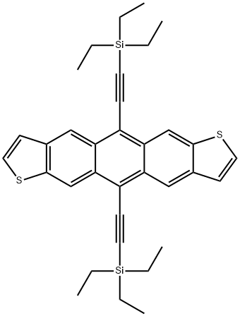 5,11-bis(triethylsilylethynyl)anthradithiophene Structure