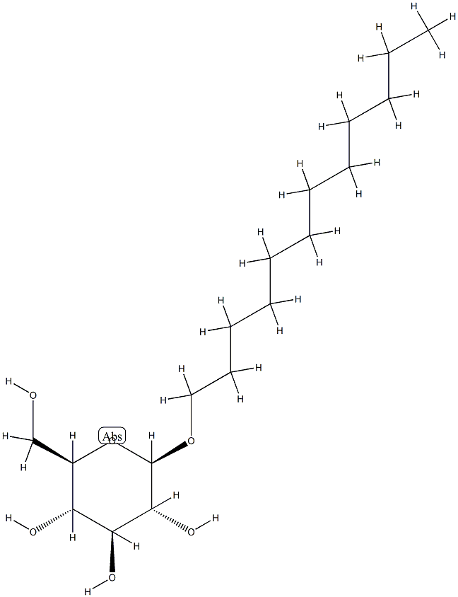 n-Dodecyl-β-D-glucopyranosid 结构式