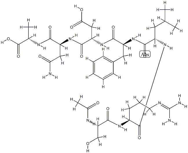 N(alpha)-acetylsomatotropin (7-13) Struktur