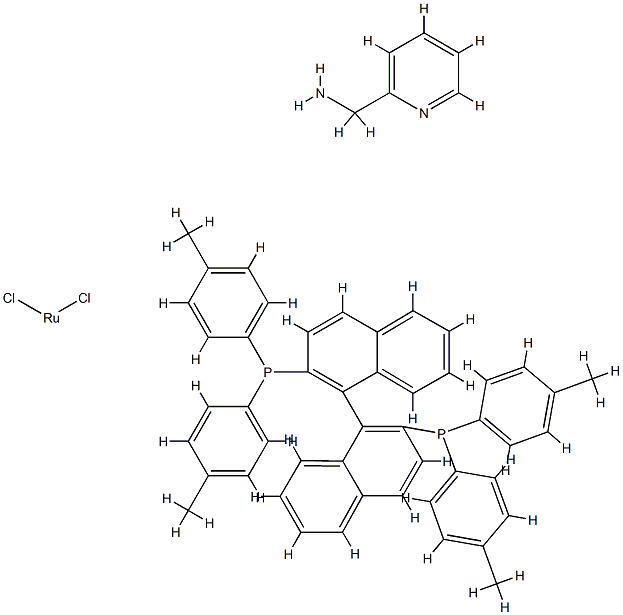 (R)-Tol-Binap RuCl2 AMPY Struktur