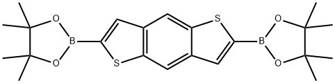 2,6-ビス(4,4,5,5-テトラメチル-1,3,2-ジオキサボロラン-2-イル)ベンゾ[1,2-b:4,5-b']ジチオフェン 化学構造式