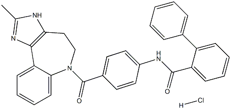 盐酸考尼伐坦 结构式