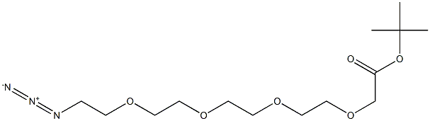 乙酸叔丁酯-四聚乙二醇-叠氮, 864681-04-9, 结构式