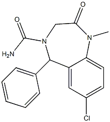4-carbamoyl-4,5-dihydrodiazepam Struktur