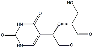 pseudouridinedicarboxaldehyde Struktur