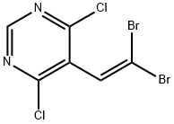 4,6-二氯-5-(2,2-二溴乙烯基)嘧啶, 86854-58-2, 结构式