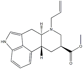 6-Allyldihydronorisolysergic Acid Methyl Ester, 86891-16-9, 结构式
