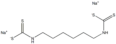 1,6-Hexanediylbis(dithiocarbamic acid sodium) salt 结构式