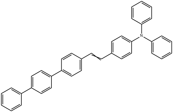 BenzenaMine, N,N-diphenyl-4-(2-[1,1':4',1''-terphenyl]-4-ylethenyl)- Struktur