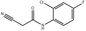 N-(2-chloro-4-fluorophenyl)-2-cyanoacetamide Struktur