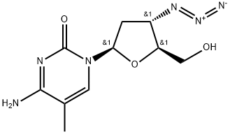 3'-azido-2',3'-dideoxy-5-methylcytidine Struktur