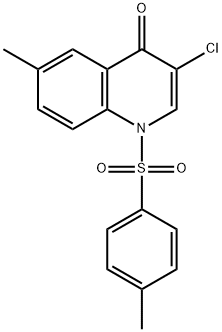 4(1)-Quinolone,  3-chloro-6-methyl-1-p-tolylsulfonyl-  (2CI) Structure