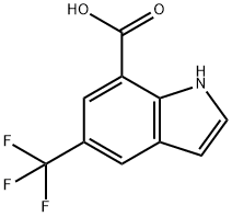 5-(trifluoromethyl)-1H-indole-7-carboxylic acid Structure