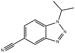 1-isopropyl-1H-1,2,3-benzotriazole-5-carbonitrile(SALTDATA: FREE) 化学構造式
