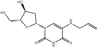 2'-Deoxy-5-(2-propen-1-ylamino)uridine Struktur