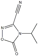 delta2-1,2,4-Oxadiazoline-3-carbonitrile, 4-isopropyl-5-oxo- (7CI) Structure