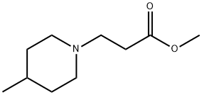 methyl 3-(4-methylpiperidin-1-yl)propanoate Structure