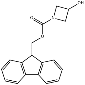 1-Fmoc-3-羟基氮杂环丁烷, 886510-13-0, 结构式