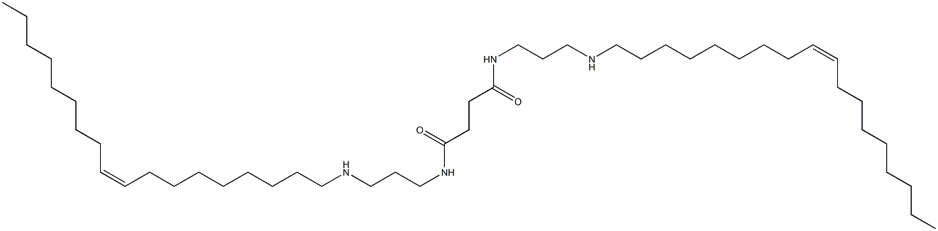 丁二胺的N,N'-双[3-(9-十八碳烯基氨基)丙基]-(Z,Z)聚丁烯基衍生物,88917-24-2,结构式