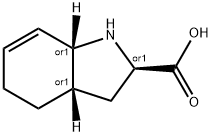 1H-Indole-2-carboxylicacid,2,3,3a,4,5,7a-hexahydro-,(2-alpha-,3a-alpha-,7a-alpha-)-(9CI) Structure