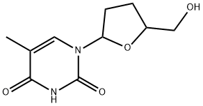 1-(5-(ヒドロキシメチル)テトラヒドロフラン-2-イル)-5-メチルピリミジン-2,4(1H,3H)-ジオン 化学構造式