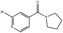 2-bromo-4-(1-pyrrolidinylcarbonyl)pyridine(SALTDATA: FREE), 892548-11-7, 结构式