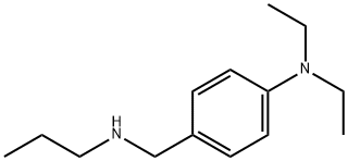 N,N-diethyl-4-[(propylamino)methyl]aniline Struktur