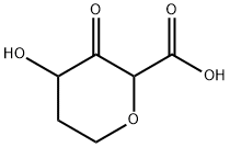 Pyran-2-carboxylic acid, tetrahydro-4-hydroxy-3-oxo- (6CI,7CI) Struktur