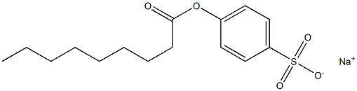 4-壬酰氧基苯磺酸钠盐, 89740-11-4, 结构式