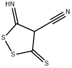 3-imino-5-sulfanylidene-dithiolane-4-carbonitrile Structure